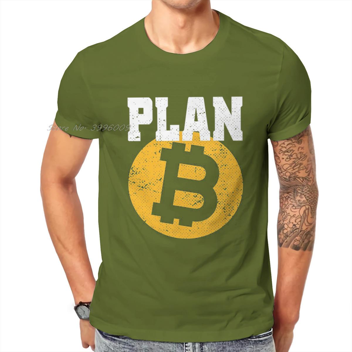 Криптовалюта Bitcoin Plan BT Рубашка Классическая гранж-футболка высокого качества Свободный круглый вырез с коротким рукавом 4XL