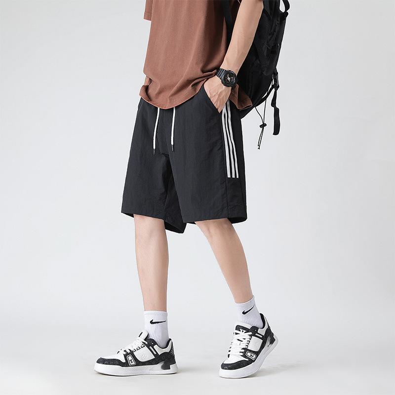 Summer Men's Shorts Thin Casual Loose Five Quarter Pants Straight Through Men's Quick Drying Large Shorts
