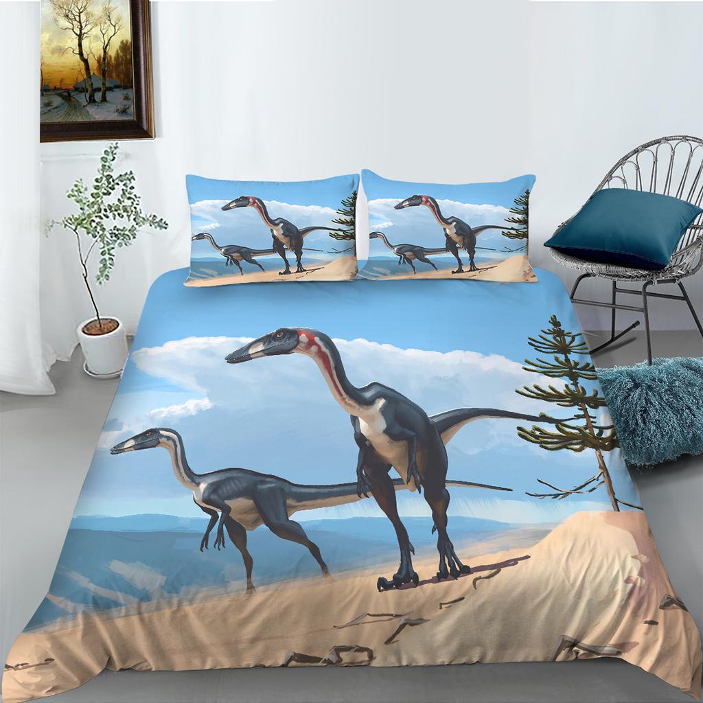 Dinosaur Series Polyester Bedding Two-Piece Set Digital Printing