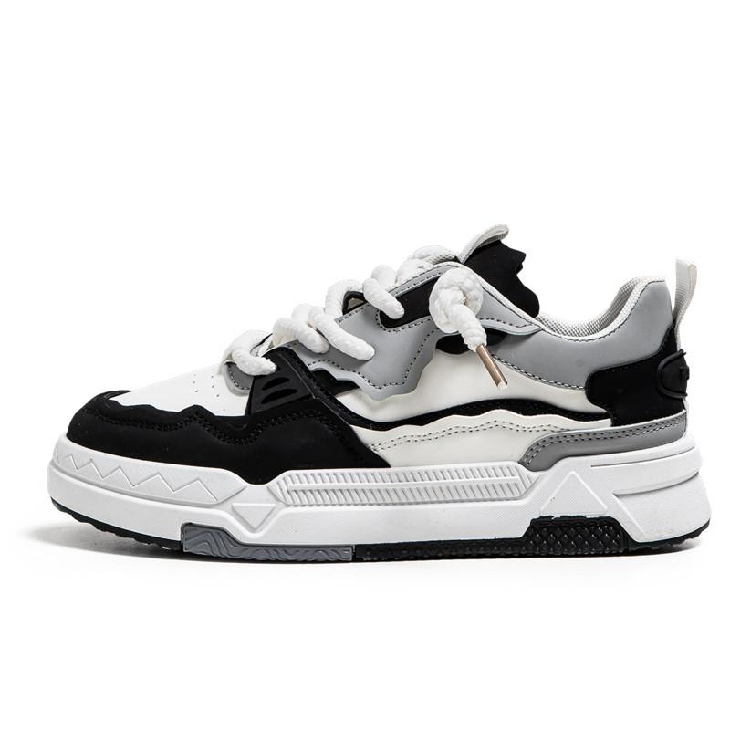 

Модная Модная Обувь для Мужчин Студенческая Шнуровка Толстая Подошва Обувь Четыре Сезона ПУ Кожа Повседневные Кроссовки для Бега Комфорт Zapatillas Hombre 44