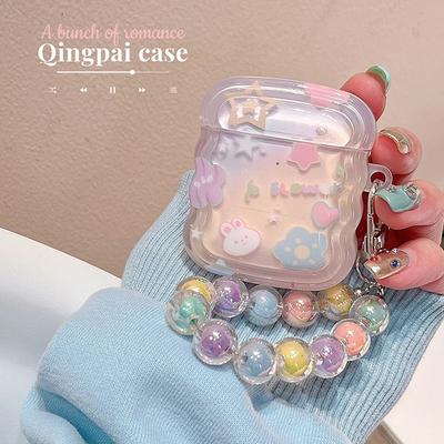 Dreamy Rabbit Flower Star Cases for Apple AirPods 1 2 3 Case for AirPods Pro 2nd Case Cute Headphone Earphone Accessories