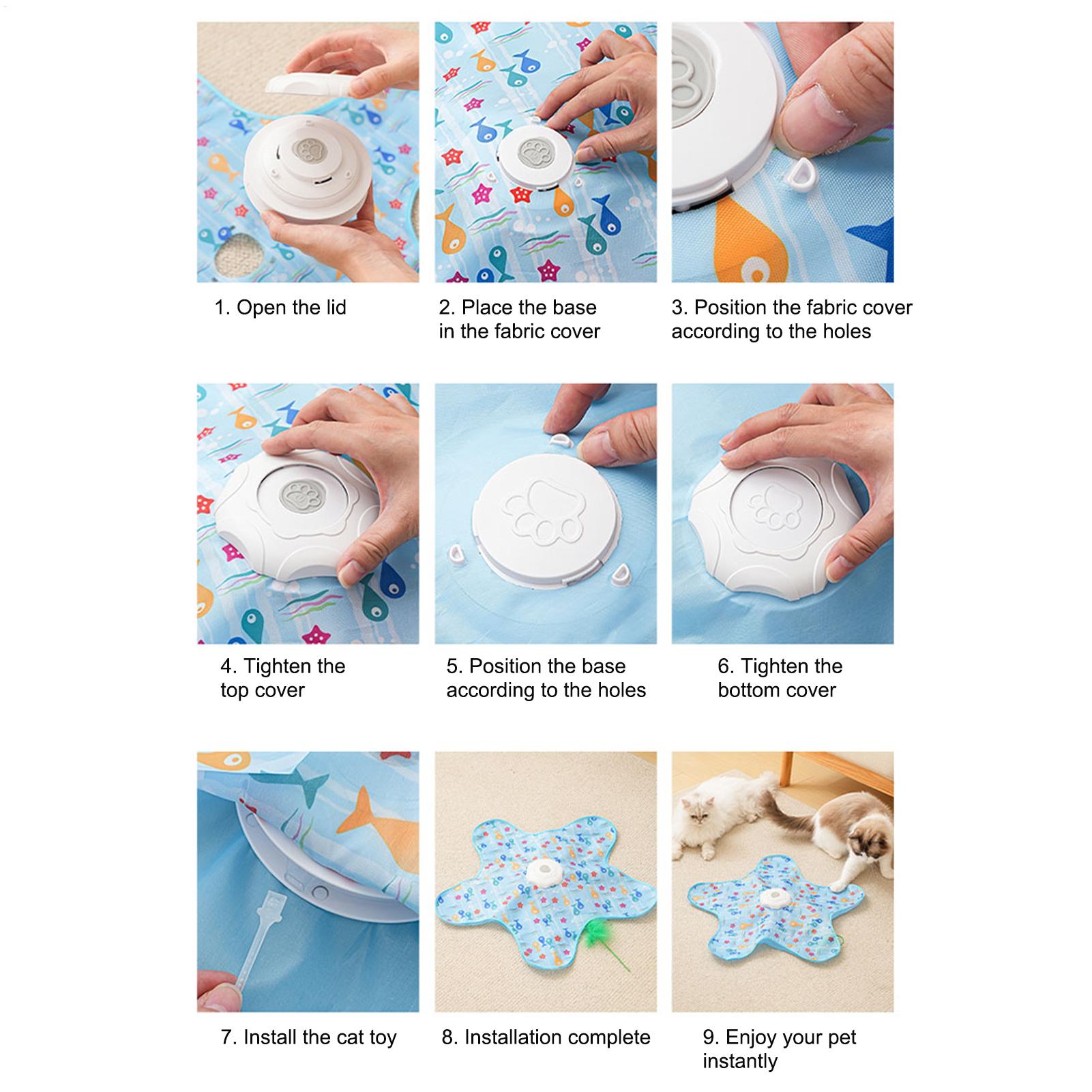 

Cat Puzzle Toy Mice Catching Game Cat Ball Toy Rechargeable Stimulating Kitten Enrichment Game For Mental Stimulation Indoor CN
