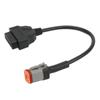 Motorcycle OBD2 6 Pin Diagnostic Adapter Convenient Cable Fuel Efficient for Safe Riding