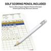 Golf Tee Holder Carrier Replacement Golf Tees Rack with 12pcs Tees Green Fork and Pencil Golfs Training Accessories