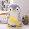 Juguetes de peluche creativos de pingüino de fruta para abrazar, lindos muñecos de peluche de pingüino de pareja, juguete para niños, decoración del hogar, juguetes para niños, cumpleaños