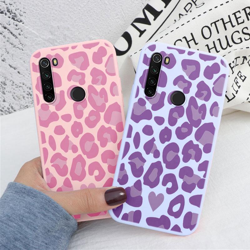 Case For Redmi Note 8 8T Soft Silicone TPU Back Cover Case Protective Coque For Redmi Note8 Shell 8 T Leopard Painted Bumper