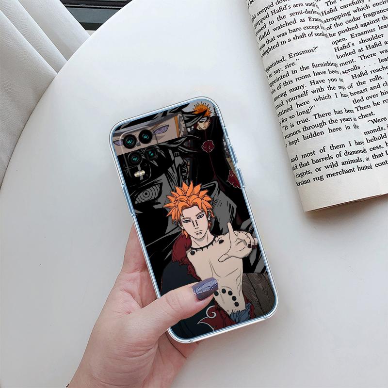 

RA30 Pain Akatsuki NARUTO Transparent Phone Case for Motorola Moto G7 G8 G9 G84 G85 G73 G24 G15 Z2 Play Power Plus Motorola Moto G7 Play