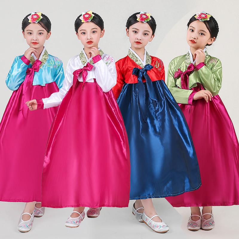 Dívčí červnový 1. Korejský tradiční Hanbok - Joseonský etnický performance taneční kostým