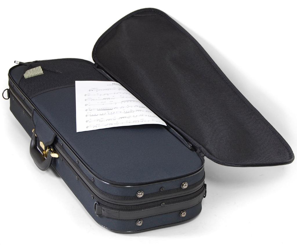 Super Light Oblong Violin Case (Square), Black