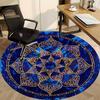 1pc Mandala Design Office Round Area Rug, Under Office Chairs Bedroom Living Room Home Decor, Room Deco