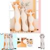Adorabile Peluche Lungo di Gatto Morbido Cuscino Gattino Imbottito Perfetto Per il Comfort del Sonno dei Bambini
