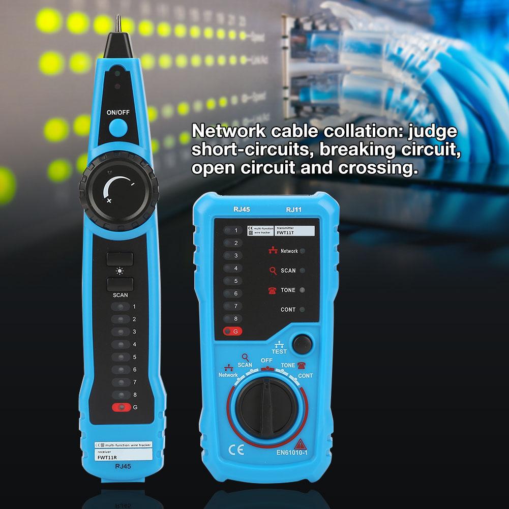 BSIDE FWT11 Handheld RJ11 RJ45 Telephone Wire Tracker Ethernet LAN Network Cable Detector