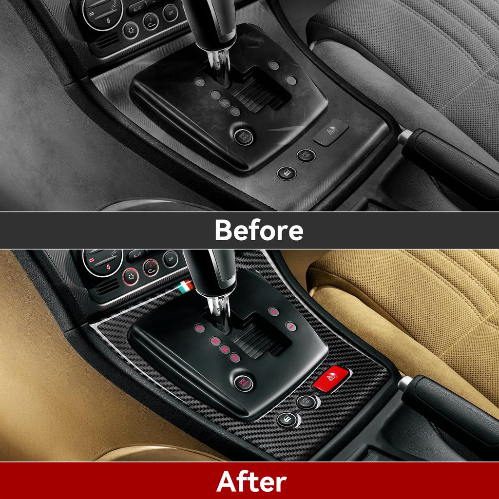 Car Shifter Sticker Carbon Fiber Central Gear Interior Sticker For Alfa Romeo 159 2004-2011