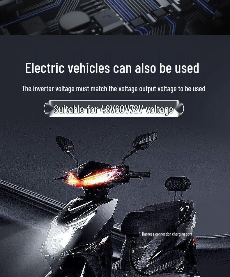 High-Power Electric Bike & Tricycle Inverter: 48V/60V/72V To 220V Universal Converter