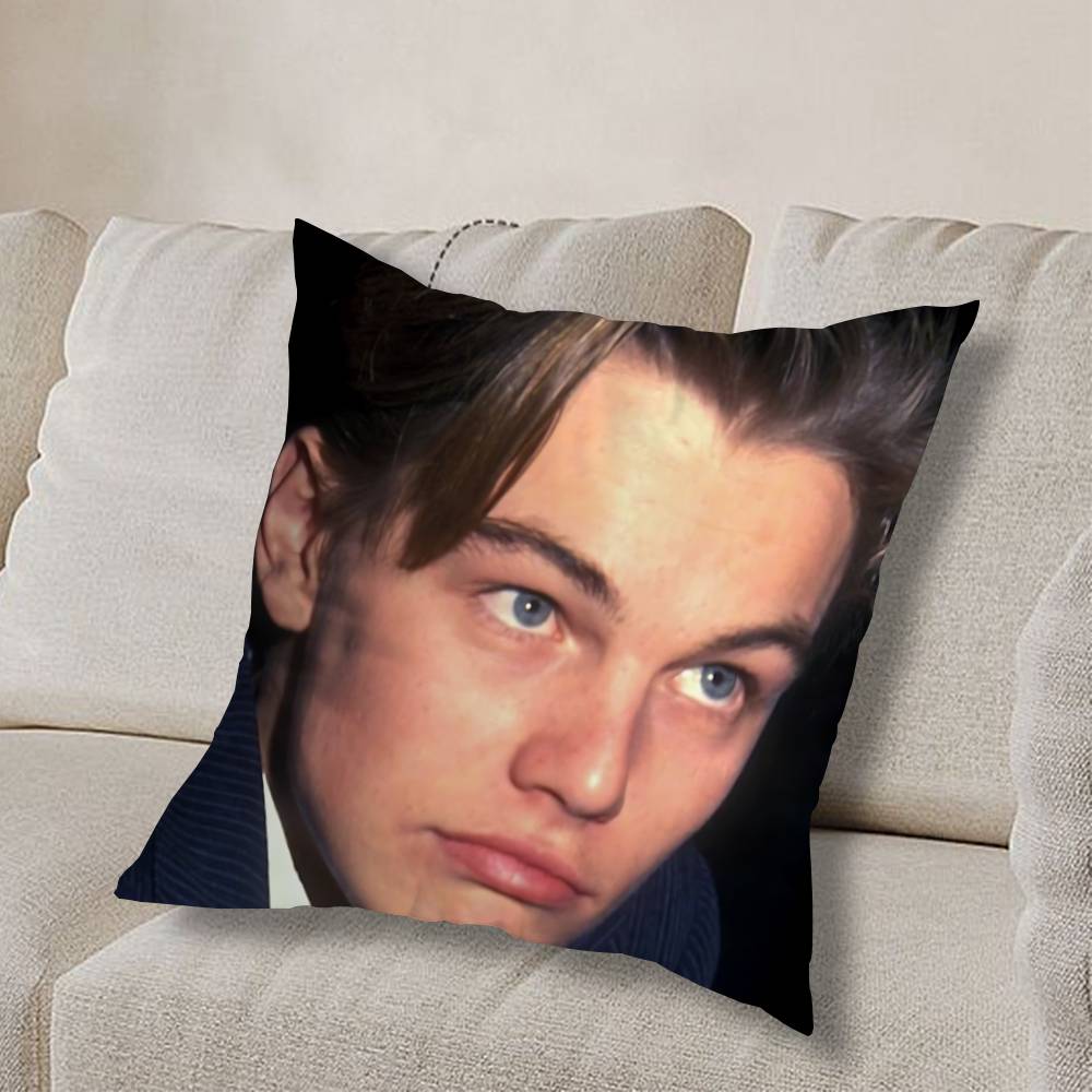 L-Leonardo D-Dicaprio YoungS Pillow Case Sofa Living Room Bedroom Headboard Backrest Cushion Square Cushion Nap Time