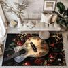 Electric Guitar In Flames Floor Mats for Living Room, Bedroom and Room Decoration Are Suitable for Gifts.