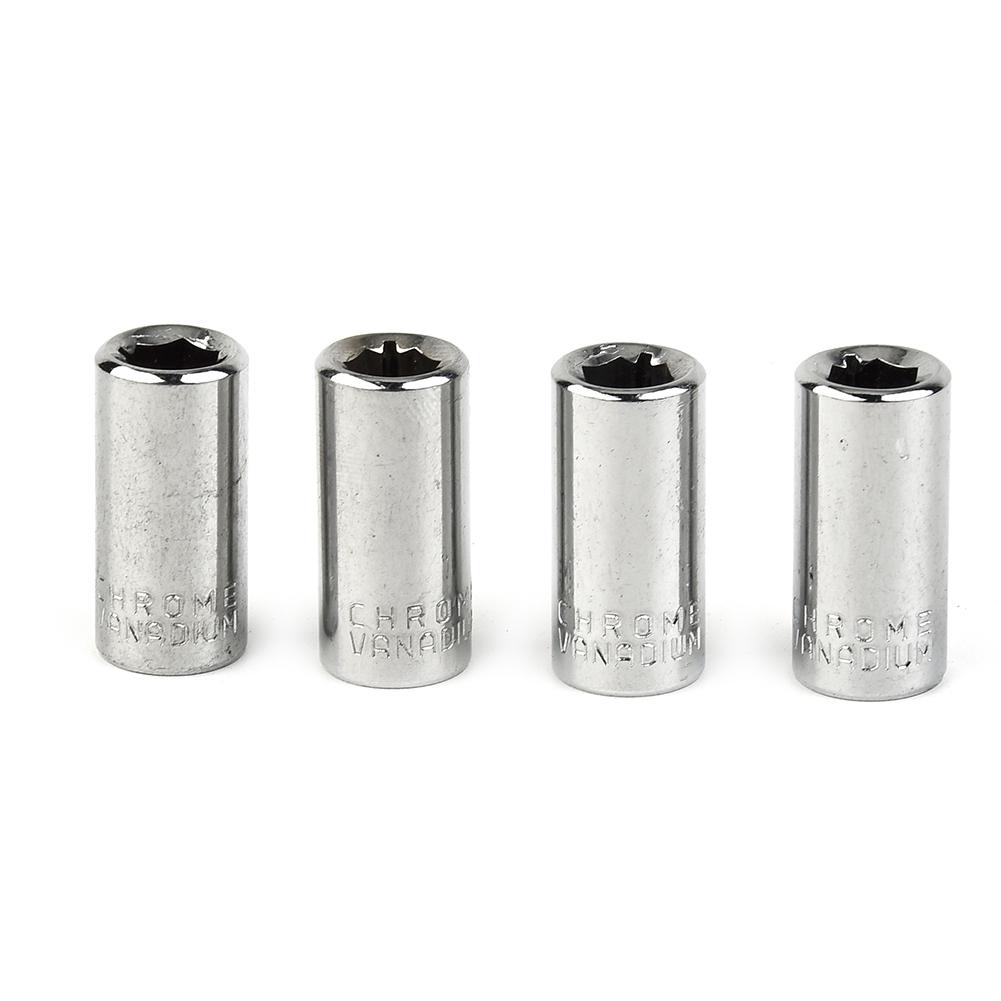 1/4pcs 1/4 Ratchet Socket Adapter Universal Socket Hex Bit Holder Converter Wrench Hand Tools Set Repair Tools