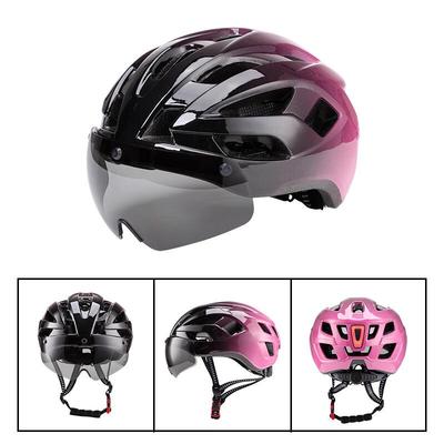 Muxin Qingfeng Cycling Helmet with Integrated Visor & Light