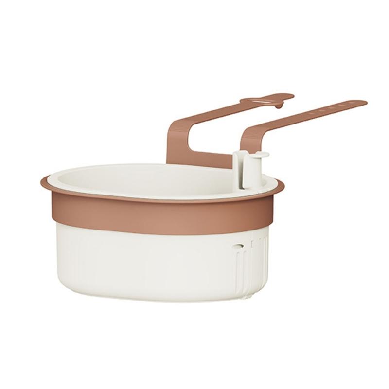 Solid Plastic Over Sink Dish Drying Rack Water Draining water Basket For Dishwashing Tools Organization And Vertical Storage