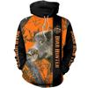 New Interesting Boar Hoodie for Men Fall Winter Hunting Clothing Long Sleeve Camo Sweatshirt 3D Printed