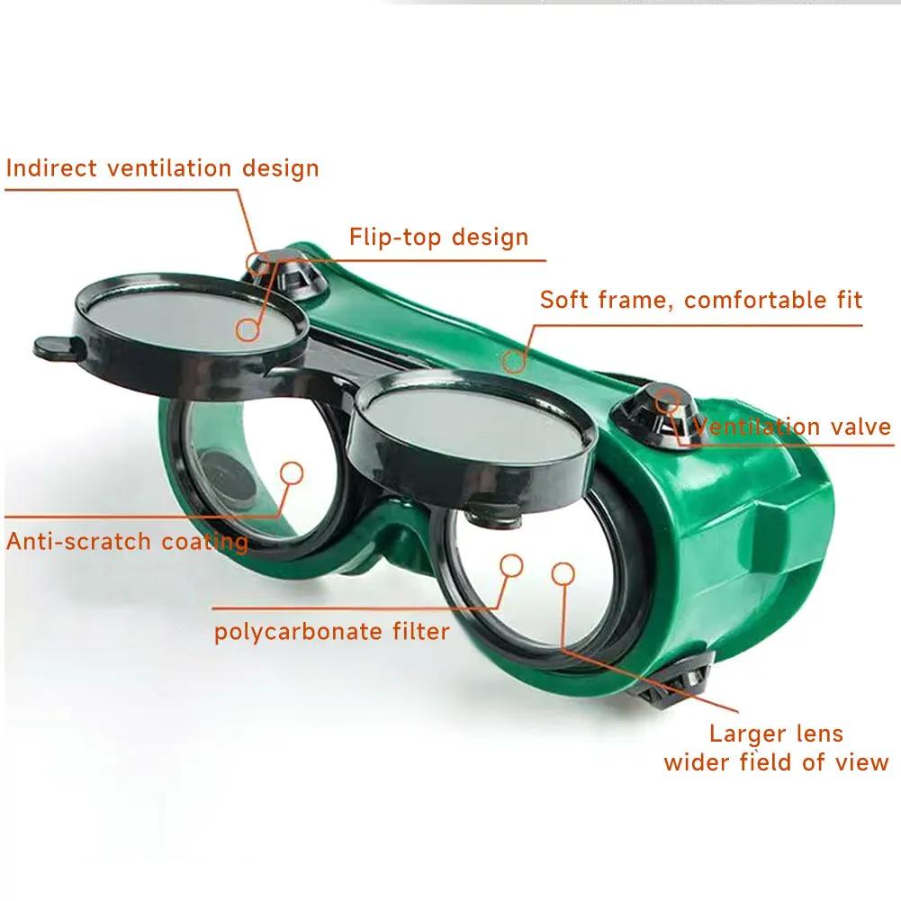Welding Glasses Work Safety Eye Protecting Glasses Goggles Lab Dust Paint Industrial Anti-Splash Wind Dust Proof Cycling Glasses