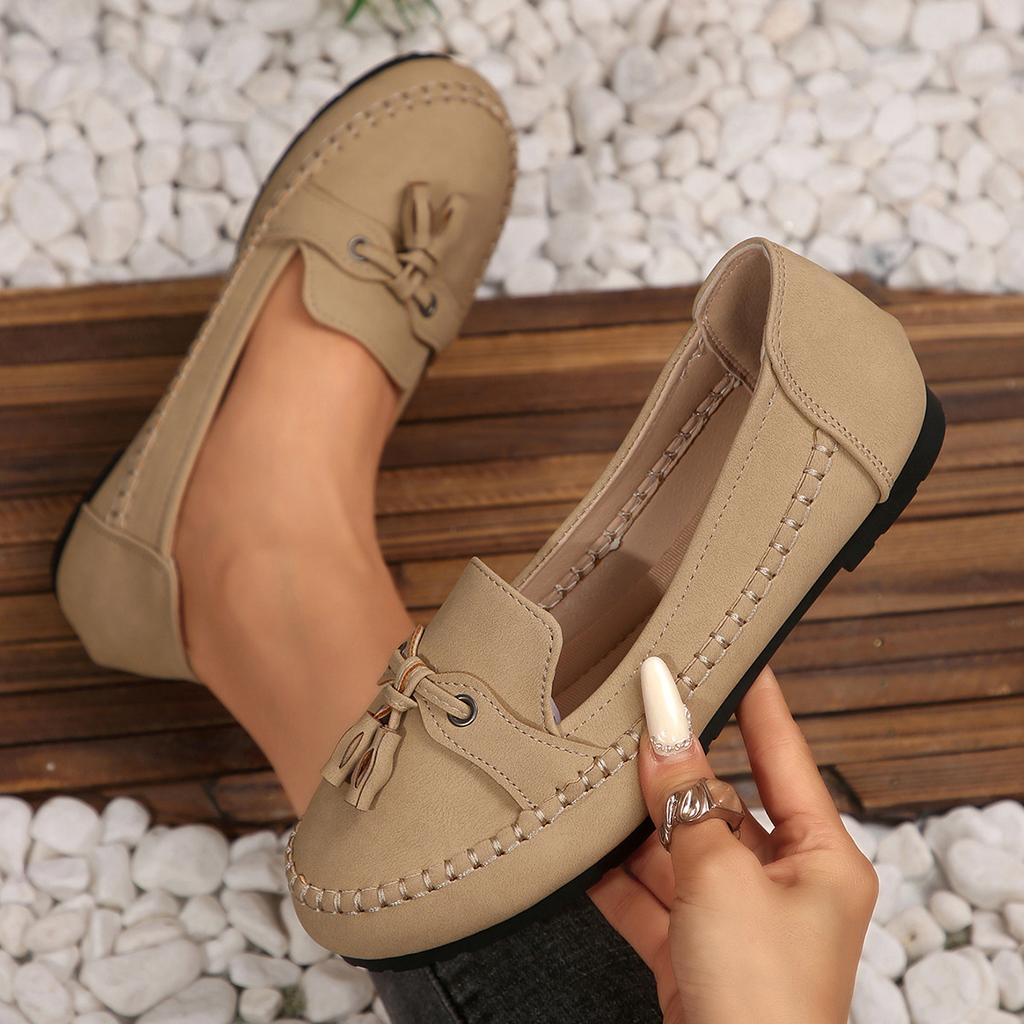 Plus Size Shoes for Women 36-43 Autumn Spring Fashion Women Slip On Platform Flats Comfortable Non-slip Flats Zapatos De Mujer