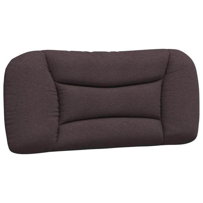 VidaXL Coussin de Tête de Lit, Oreiller de Lecture avec Fermeture à Glissière, Coussin de Lecture pour Lit Chambre, Marron 374540