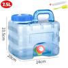 5/7.5/10/12/15L Portable Water Bucket Driving Pure Water Tank Container for Outdoor Camping Hiking Picnic Water Storage Carrier