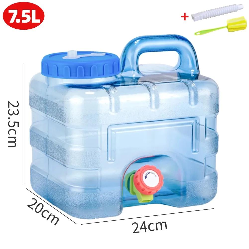 5/7.5/10/12/15L Portable Water Bucket Driving Pure Water Tank Container for Outdoor Camping Hiking Picnic Water Storage Carrier