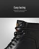 Men's Plus Size Wool-Lined Winter Martin Boots - Non-Slip and Warm.