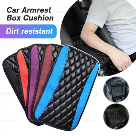 Car Accessories Armrest Pad Cover Center Console Box Cushion Mat PU Leather
