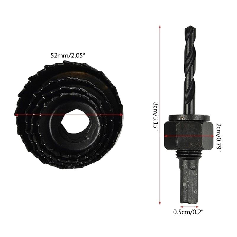 5Pcs Woodworking Opener Hole Saw Bit Cutting Drilling Tool Set With Round Saw For Gypsum Board Wood Opening Accessories