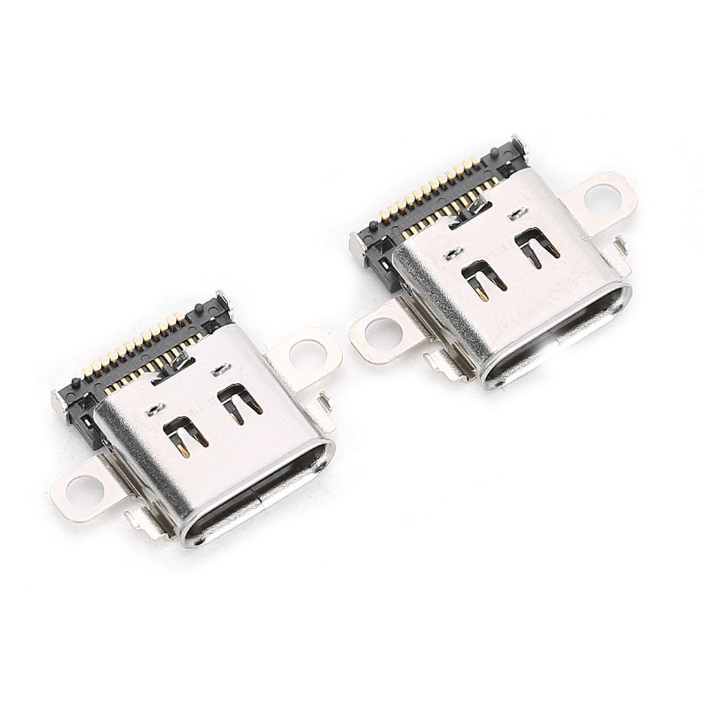 2Pcs Charge Port Interface for Nintendo Switch NS Game Machine Power Supply TypeC