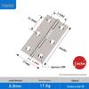 Stainless Steel Door & Window Hinges - Sizes: 1" To 4", Ideal for Picture Frames, Flat Opening, and Small Applications.