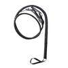 Faux Leather Black Whip Woven Cosplay Whip Realistic Lion Tamer Cowboy Whip