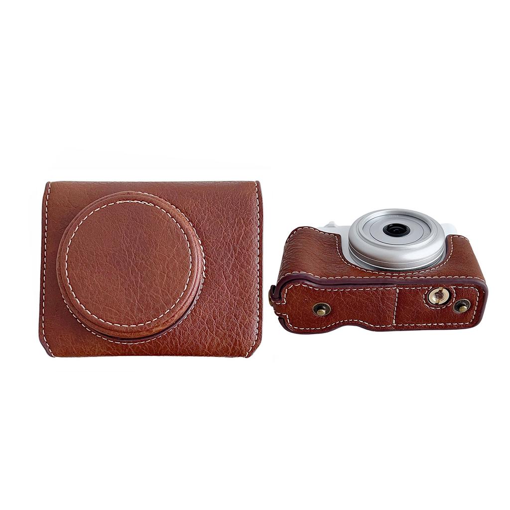 Digital Camera Protective Case PU Leather Camera Storage Bag with Removable Shoulder Strap Compatible with  ZV1 F  ZV1M2