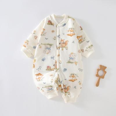 40g Dünner Baumwoll-Kleinkind-Overall: Universeller warmer Freizeit-Strampler für Säuglinge, Jungen und Mädchen, Herbst/Winter