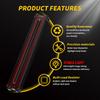 45/87/109 LED Strip Edge Light 12-24V Flashing Truck Off-road Vehicle Engineering Vehicle Side Warning Light Car Tail Light