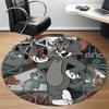 1pc Tom Jerry Office Round Area Rug, Under Office Chairs Bedroom Living Room Home Decor, Room Deco, Available in Various Sizes098
