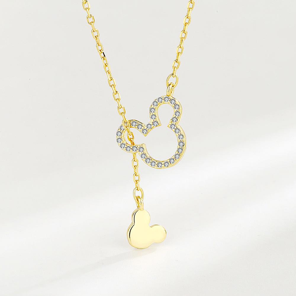 

Танцизное женское ожерелье с подвеской в ​​классическом стиле из стерлингового серебра 925 пробы с цирконом, модный подарок золотой