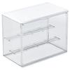 New Acrylic Display Stand Storage Box For Figurines Bubble Mat Transparent Showcase For Collectible Toys And Jewelry Accessories