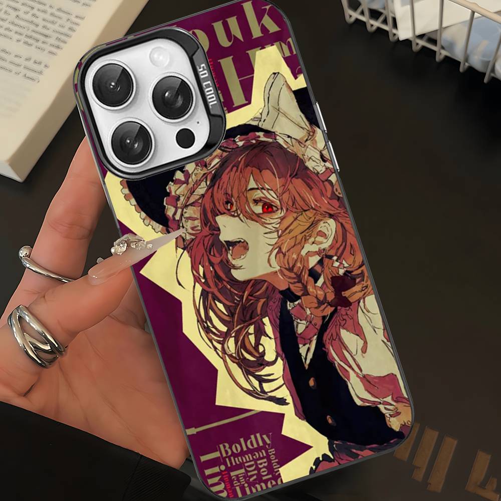 Classic Game Touhou Project Phone Case For IPhone 17 16 15 14 11 12 13 Pro Max Plus Pro Colored Silver Cover