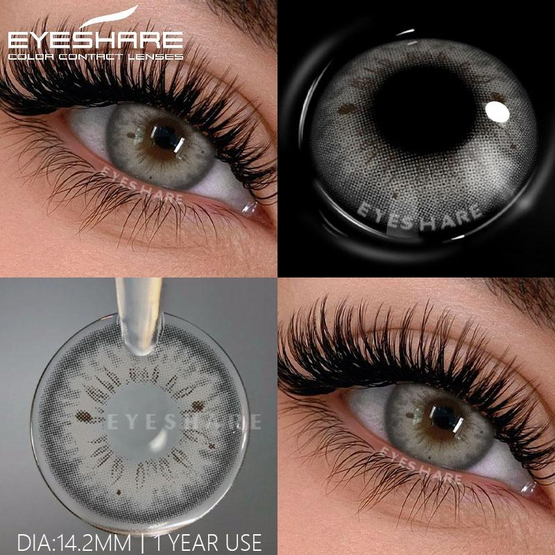 2Pcs Blue Colored Contact Lenses for Eyes Brown Soft Lenses Beauty Lenses for Eye Cosmetics Green Color Contacts Yearly