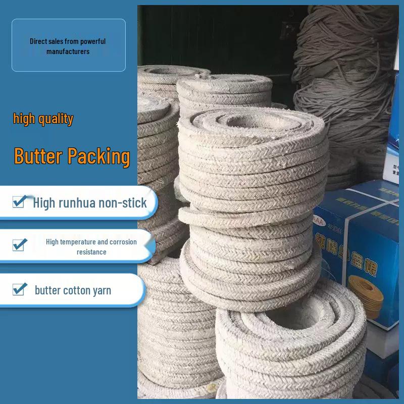 Wear-Resistant High-Pressure Oil-Sealing Filler Rope Cotton Yarn