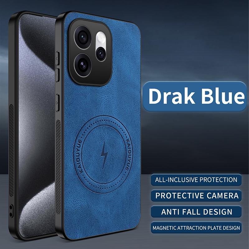 Für Oppo Reno16 Pro/Oppo Reno 16Pro/Reno16 Hülle Einfach Stilvoll Magnetische Saugung Luxuriöses PU-Leder Hautfreundlich Anti-Drop Abdeckung