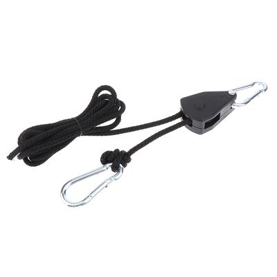 1/8 2M verstellbares 8-Zoll-Lanyard zum Aufhängen für Zeltventilatoren, Pflanzenlampen, Flaschenzugseile, Flaschenzughaken