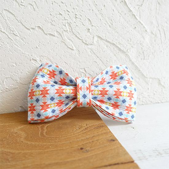 MUTTCO Handmade Dog Bow Tie Collar - UBT-056 Medium (11x6cm)
