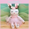 Rabbit Flowers Headwear Plush Curtain Tieback Cartoon Toy For Living Window Room