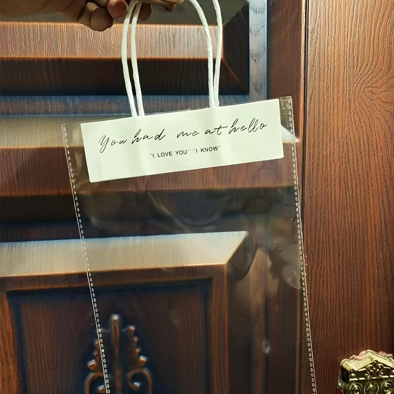 1pcs Transparent Handbag Small Gift Packaging Transparent Bag Small Trinket Packaging Bag