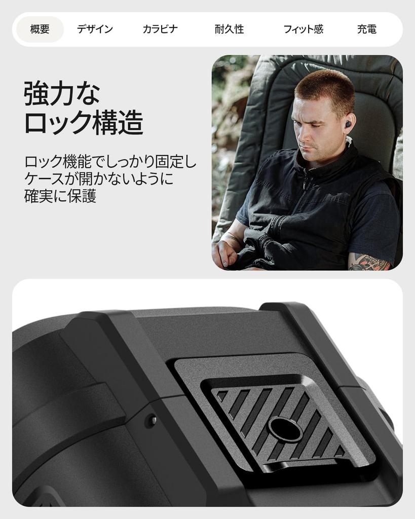 Spigen Pixel Buds 2a Case with Locking Wireless Integrated Shockproof Shock Charging Lock ACS09481 Feature, Charging, Anti-Loss, Carabiner, Cover,